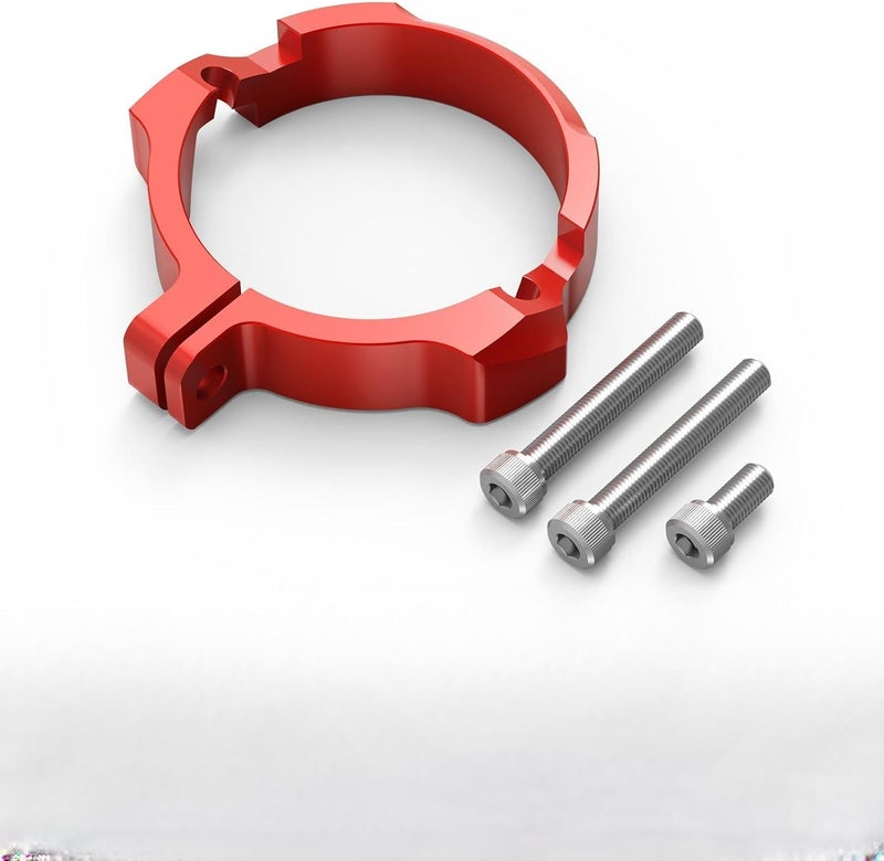 NICECNC Red Exhaust Flange Protector Pipe Shield Compatible with GasGas EX/EC/MC 250/300 2021-2023 Compatible with Husqvarna 250/300 TE/TC/TX 2017-2022 TE 250i/300i 2023 See Fitment - Image 1